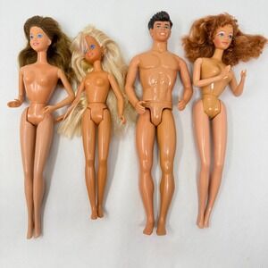 Barbie Doll‎ Mixed Lot of 4 Heart Family, Barbie and the Rockers, Skipper